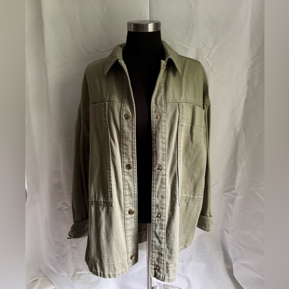 Light green khaki jacket from Zara - Picture 1 of 2